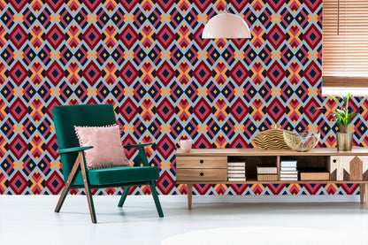 Wallpaper Geometric Colorful Diamonds