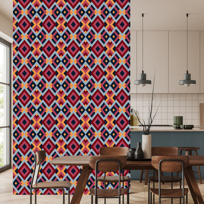 Wallpaper Geometric Colorful Diamonds