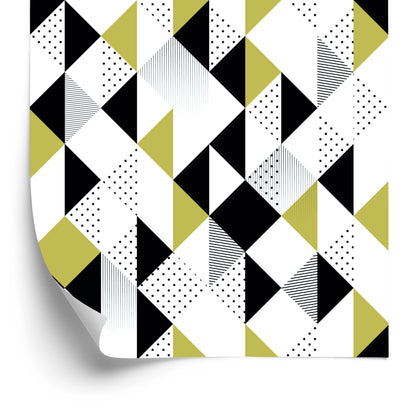 Wallpaper Geometric Colorful Triangles