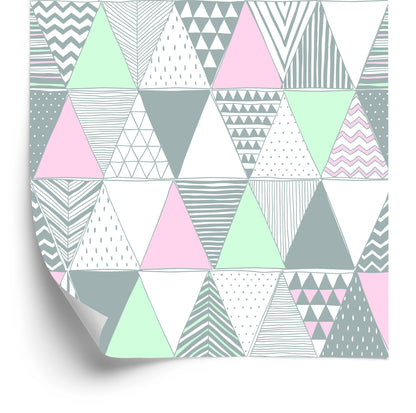 Wallpaper Geometric - Colorful Triangles