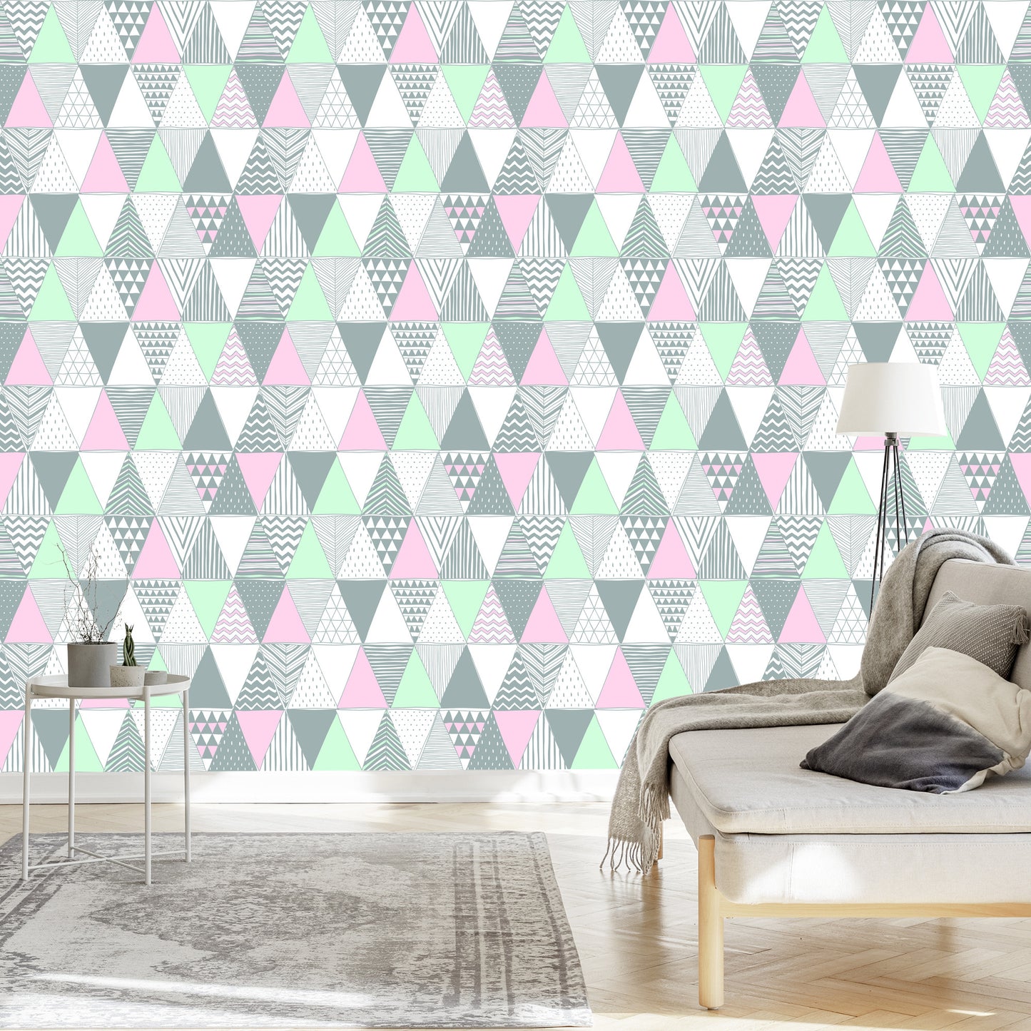Wallpaper Geometric - Colorful Triangles