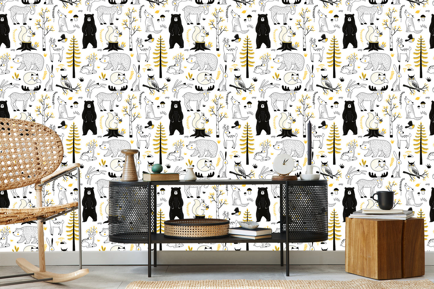 Wallpaper Forest Animals
