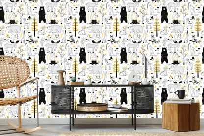 Wallpaper Forest Animals