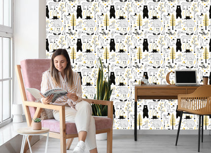 Wallpaper Forest Animals