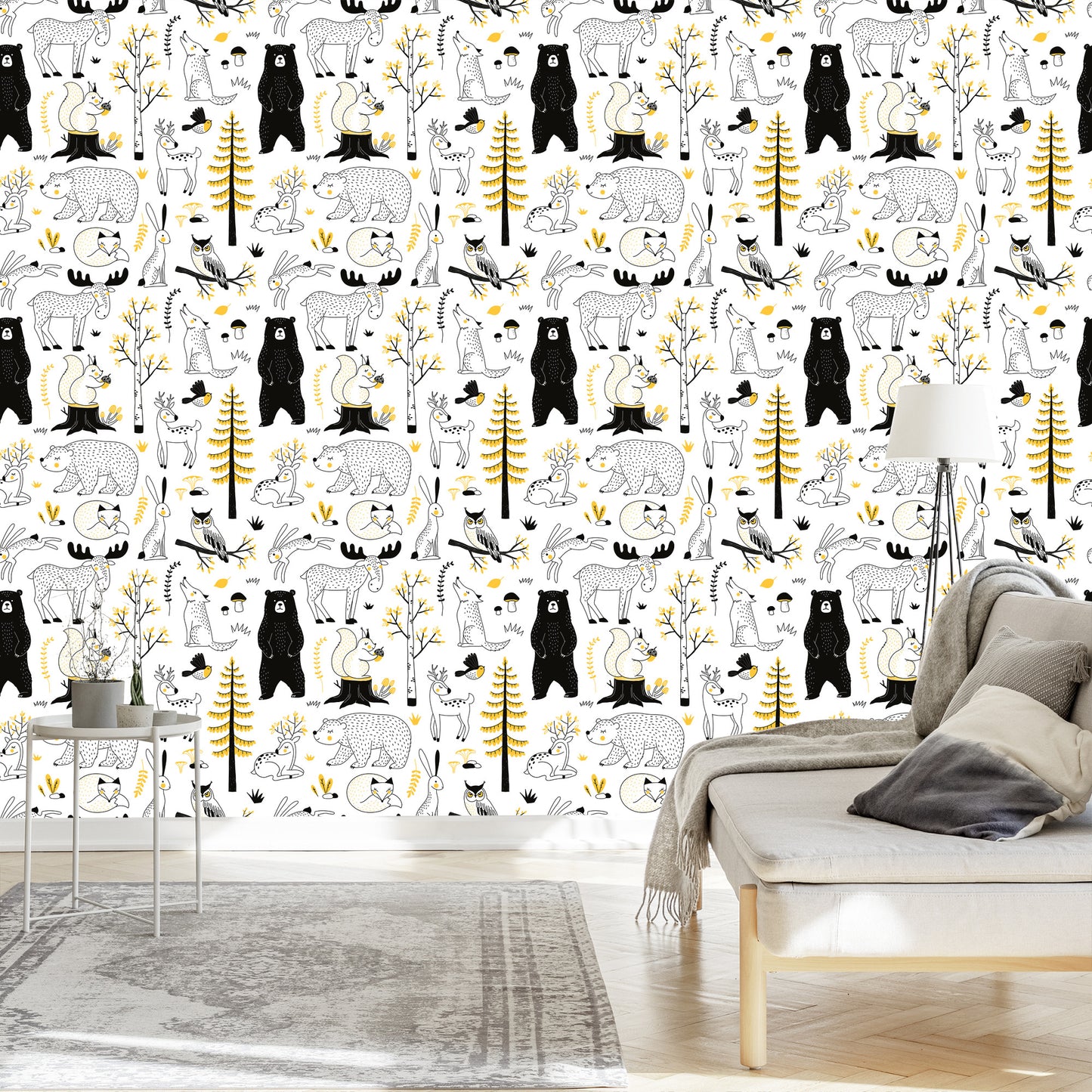 Wallpaper Forest Animals