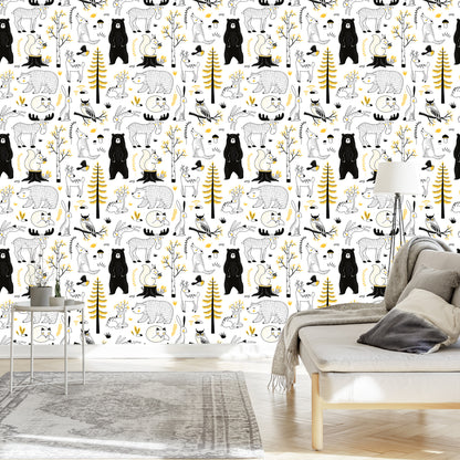 Wallpaper Forest Animals