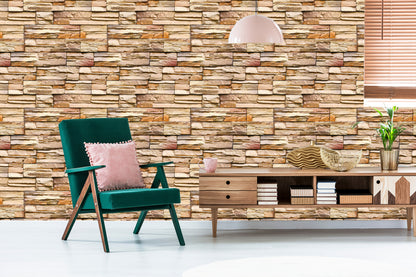 Wallpaper Stone Slate 3D Effect