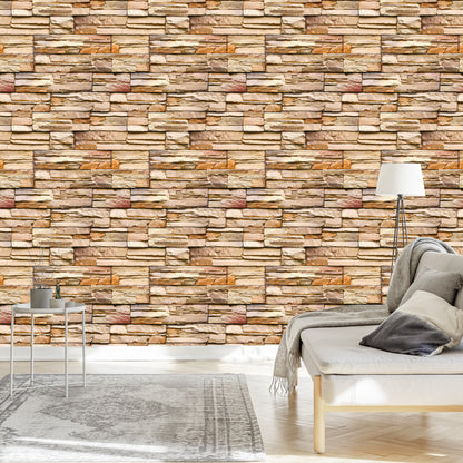 Wallpaper Stone Slate 3D Effect