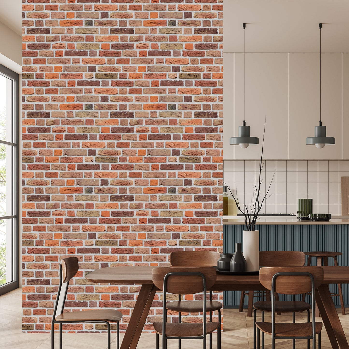 Wallpaper Brick Red