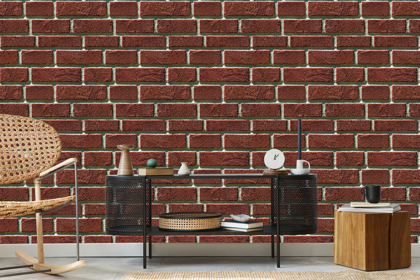 Wallpaper Red Brick 3D