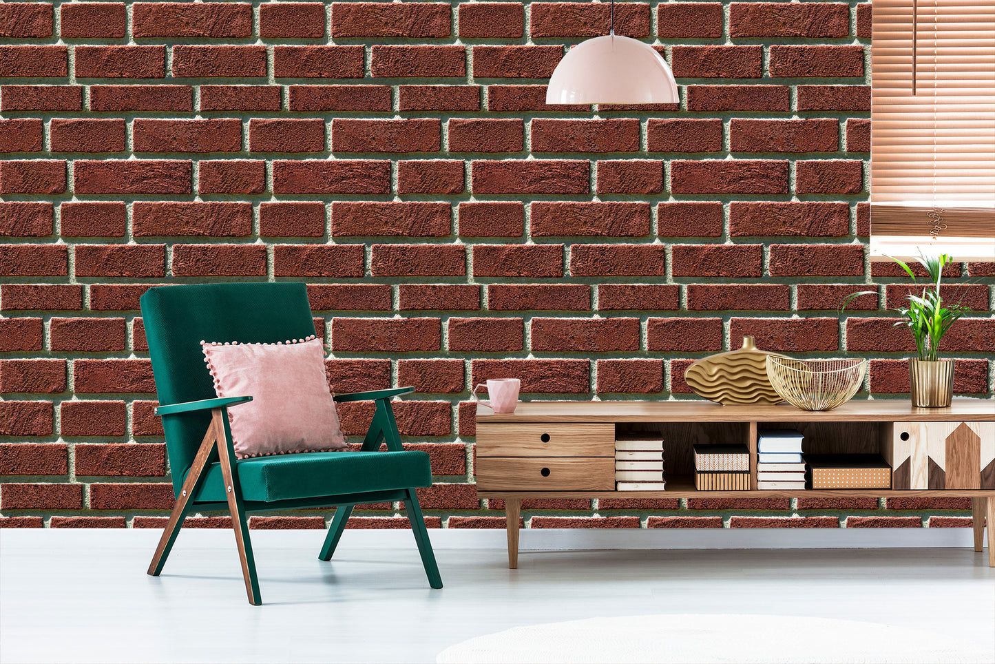 Wallpaper Red Brick 3D