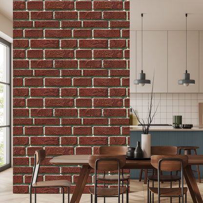 Wallpaper Red Brick 3D