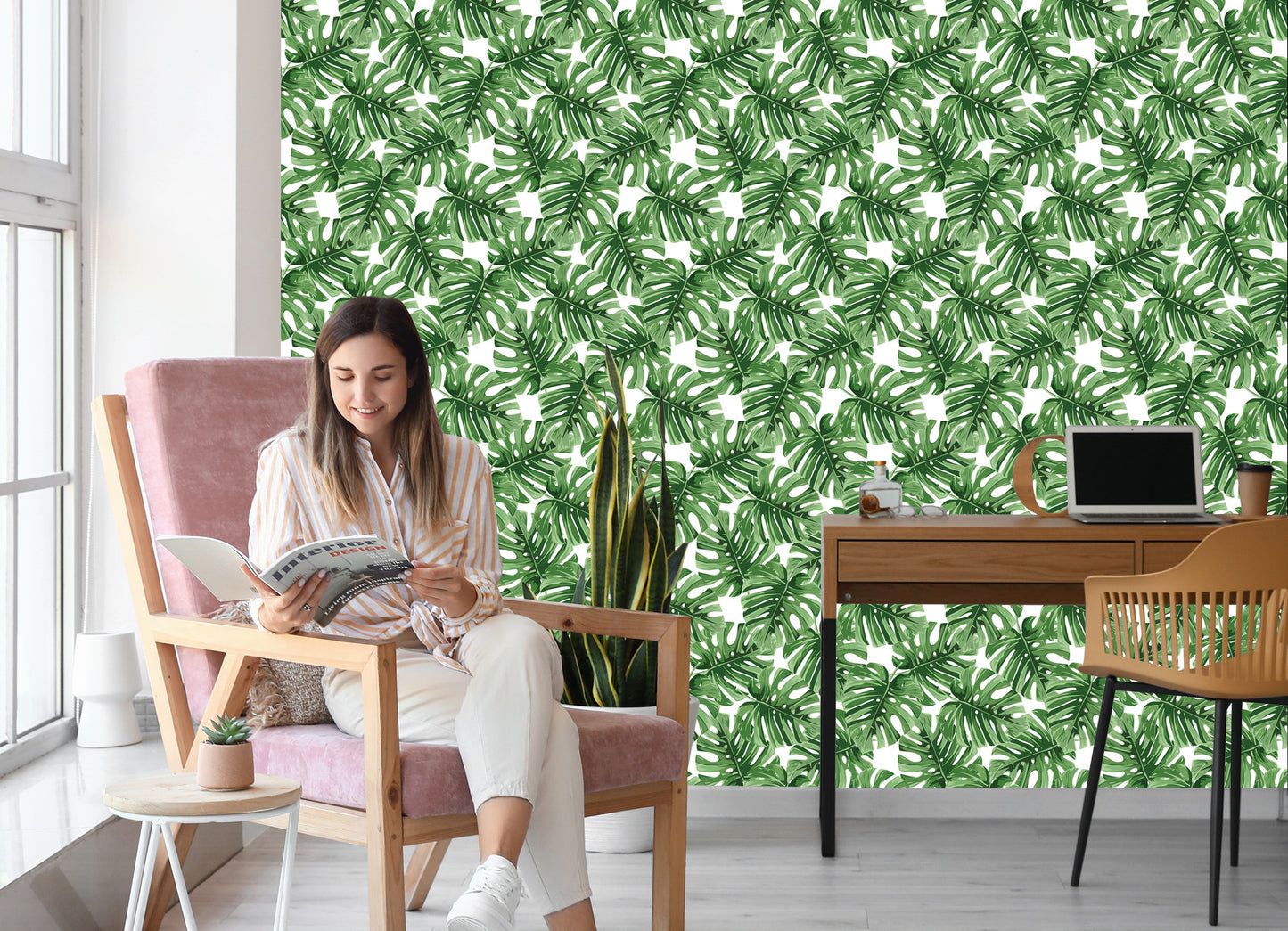Wallpaper Tropical Leaves