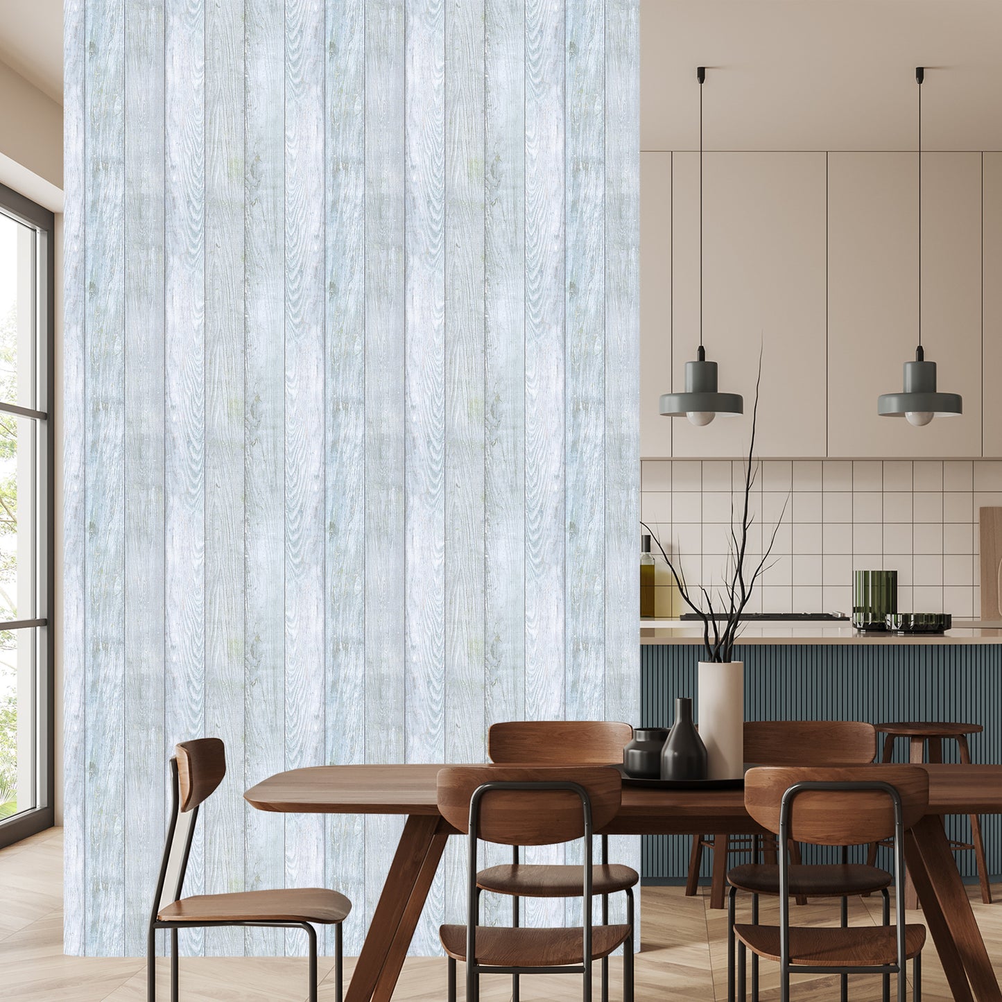 Wallpaper Wooden Boards Scandinavian Style