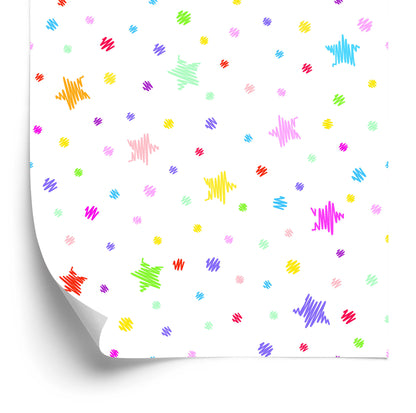 Wallpaper Colorful Stars, Dots