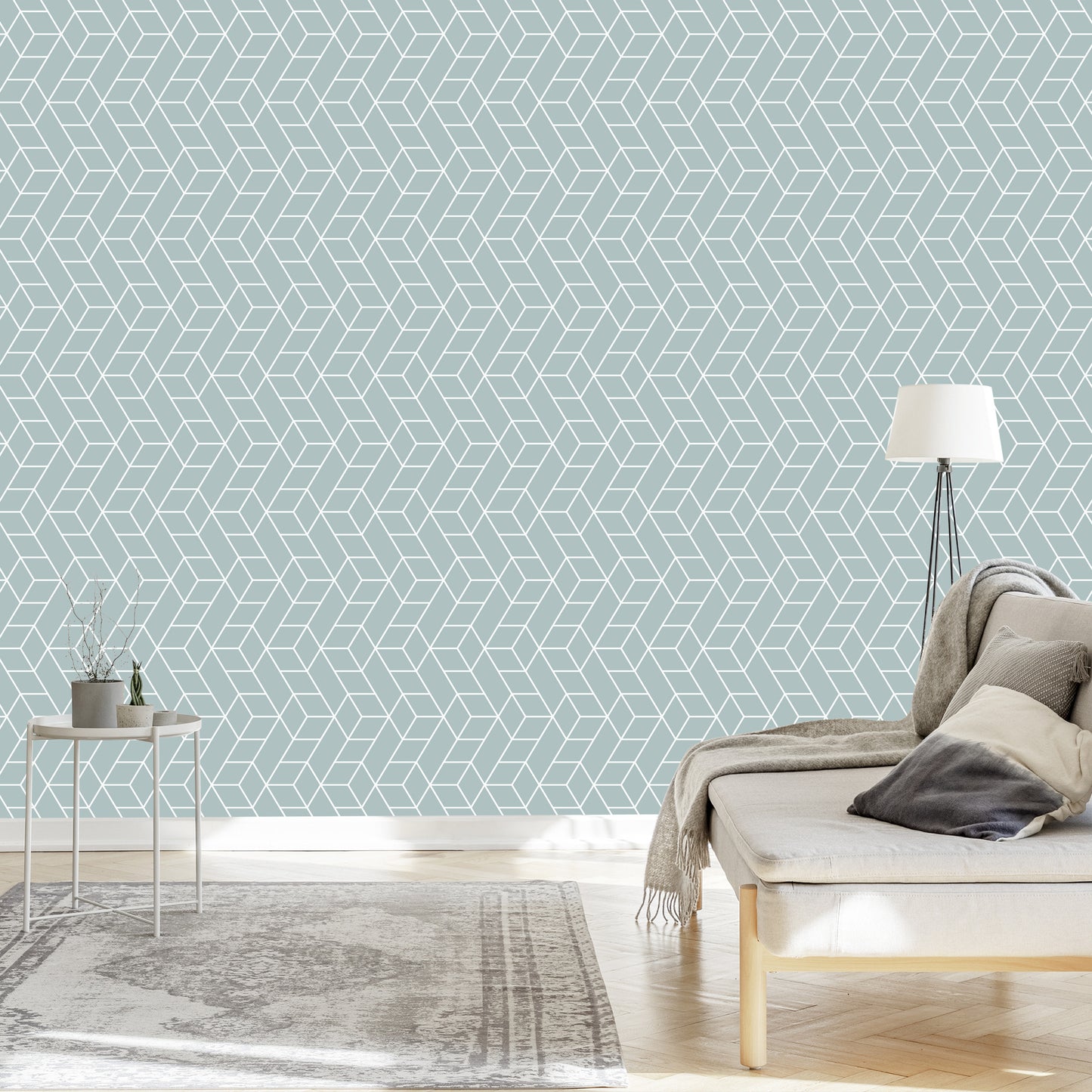 Wallpaper Geometric Pattern - Cubes