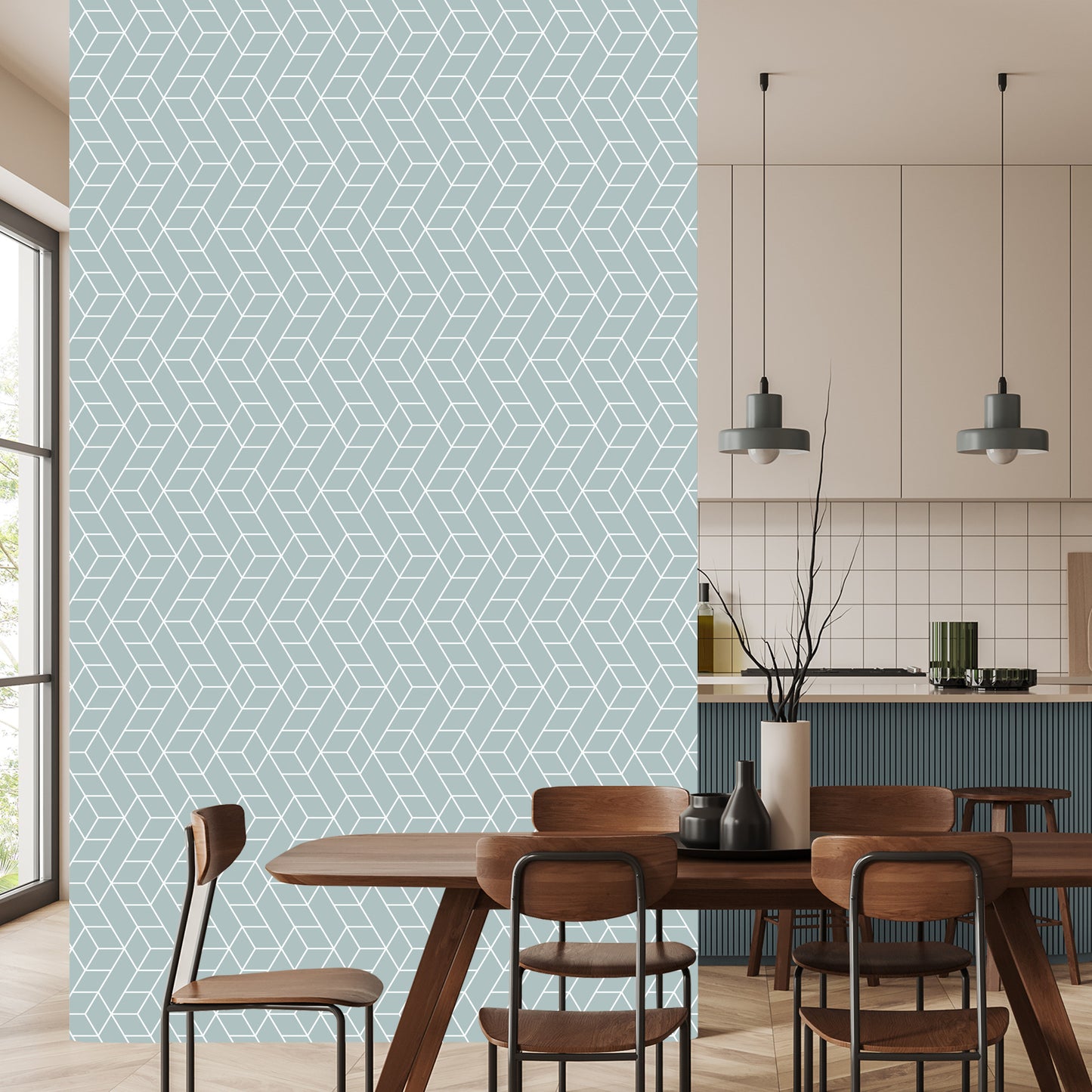 Wallpaper Geometric Pattern - Cubes