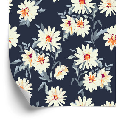 Wallpaper Flowers - Painted Daisies