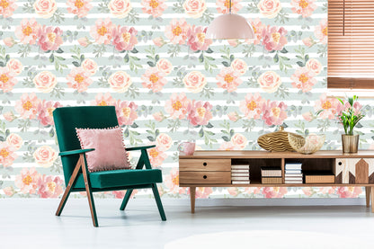 Wallpaper Flowers - Pastel Roses And Peonies