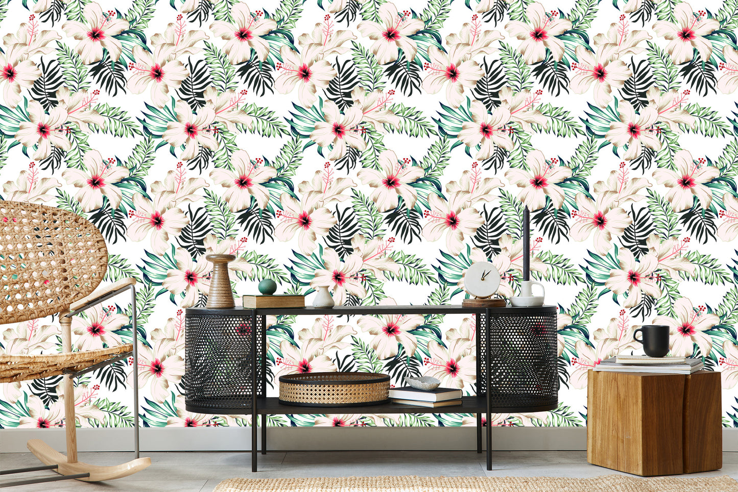 Wallpaper Hibiscus Blossoms
