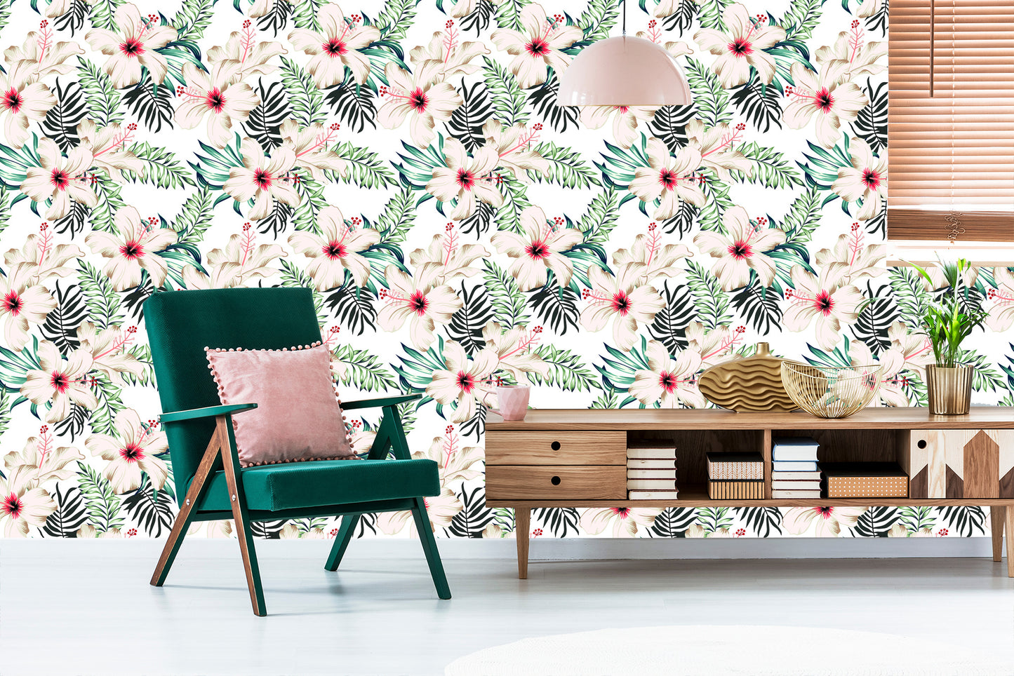 Wallpaper Hibiscus Blossoms