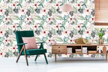 Wallpaper Hibiscus Blossoms