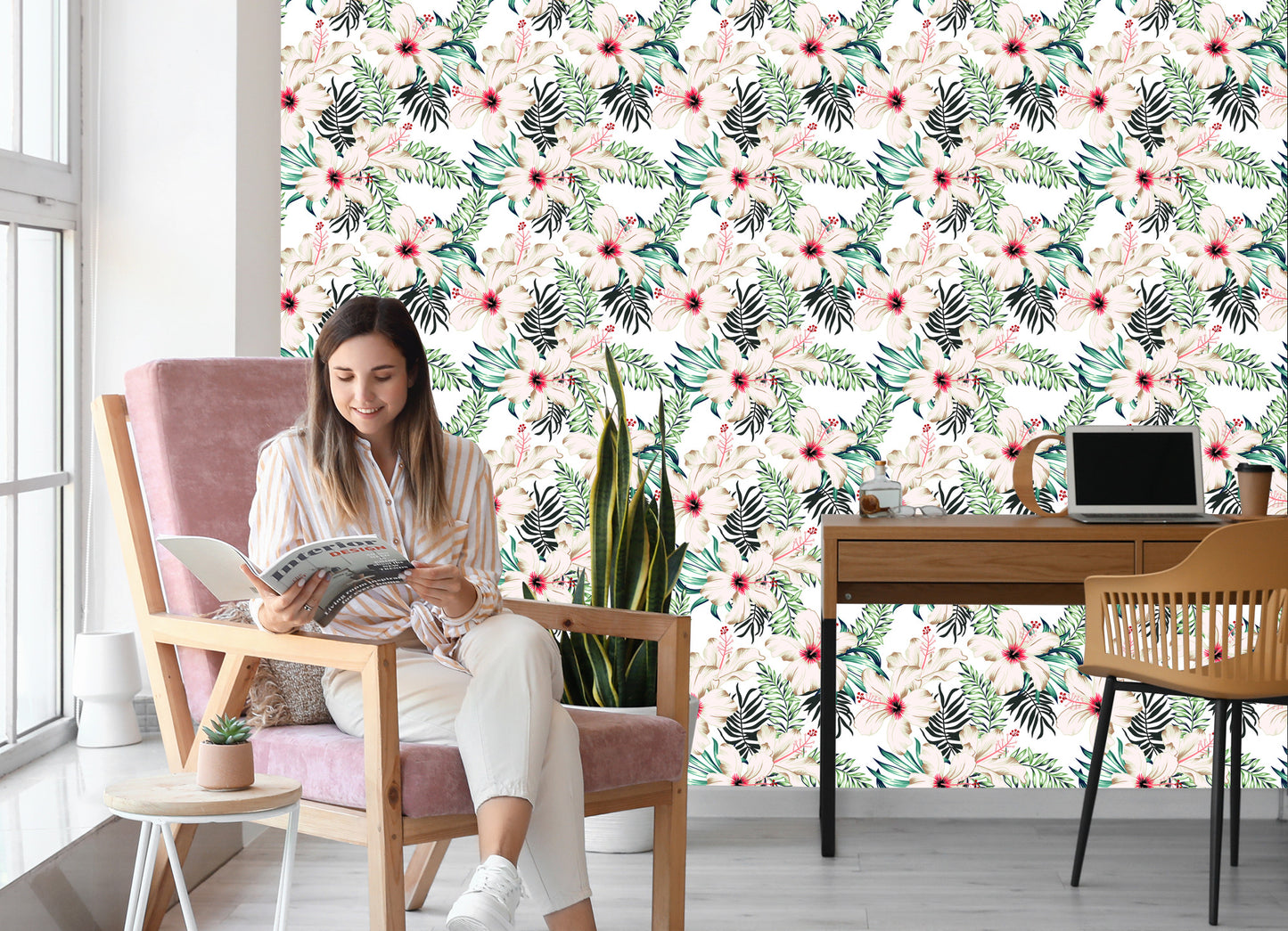 Wallpaper Hibiscus Blossoms