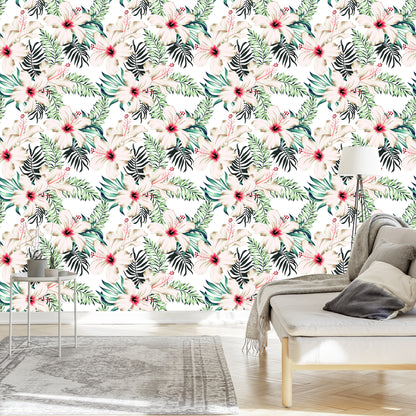Wallpaper Hibiscus Blossoms