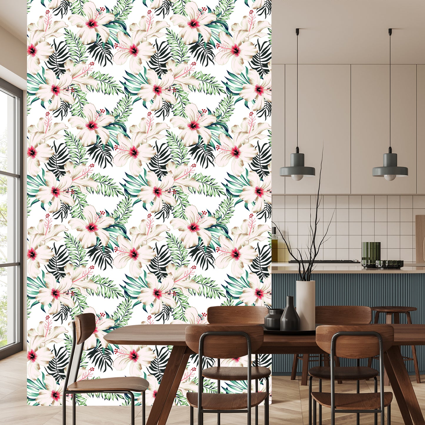 Wallpaper Hibiscus Blossoms