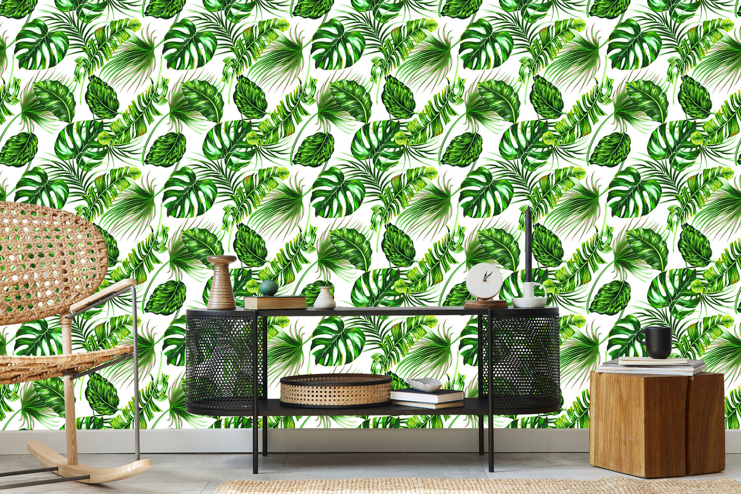 Wallpaper Tropical Leaves Jungle