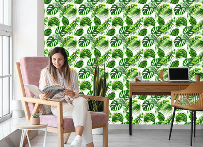 Wallpaper Tropical Leaves Jungle