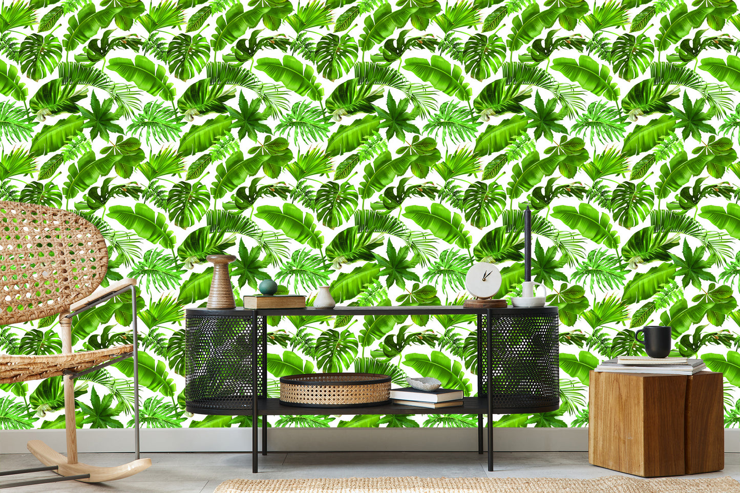 Wallpaper Tropical Leaves