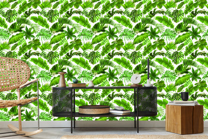 Wallpaper Tropical Leaves