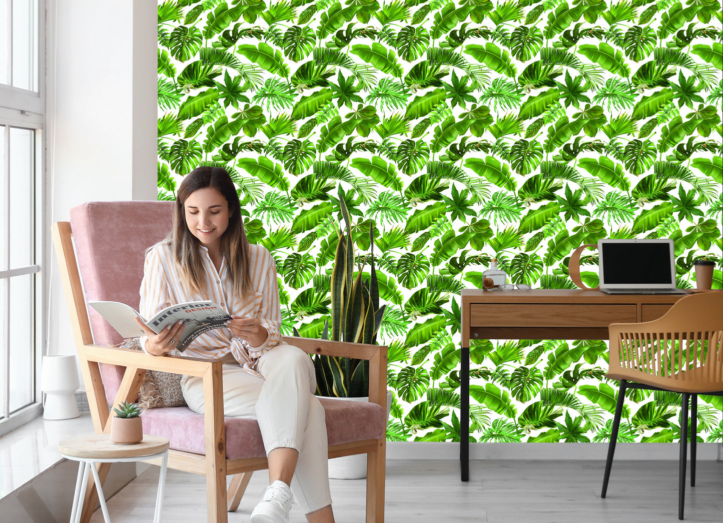 Wallpaper Tropical Leaves