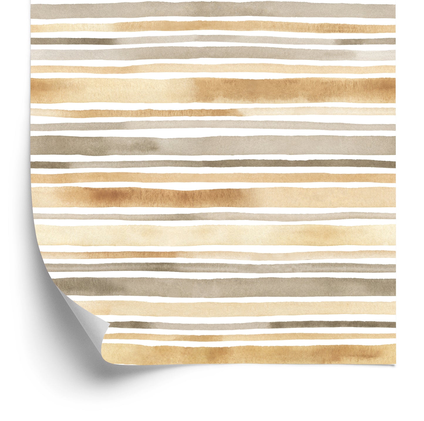 Wallpaper Horizontal Stripes - Watercolor