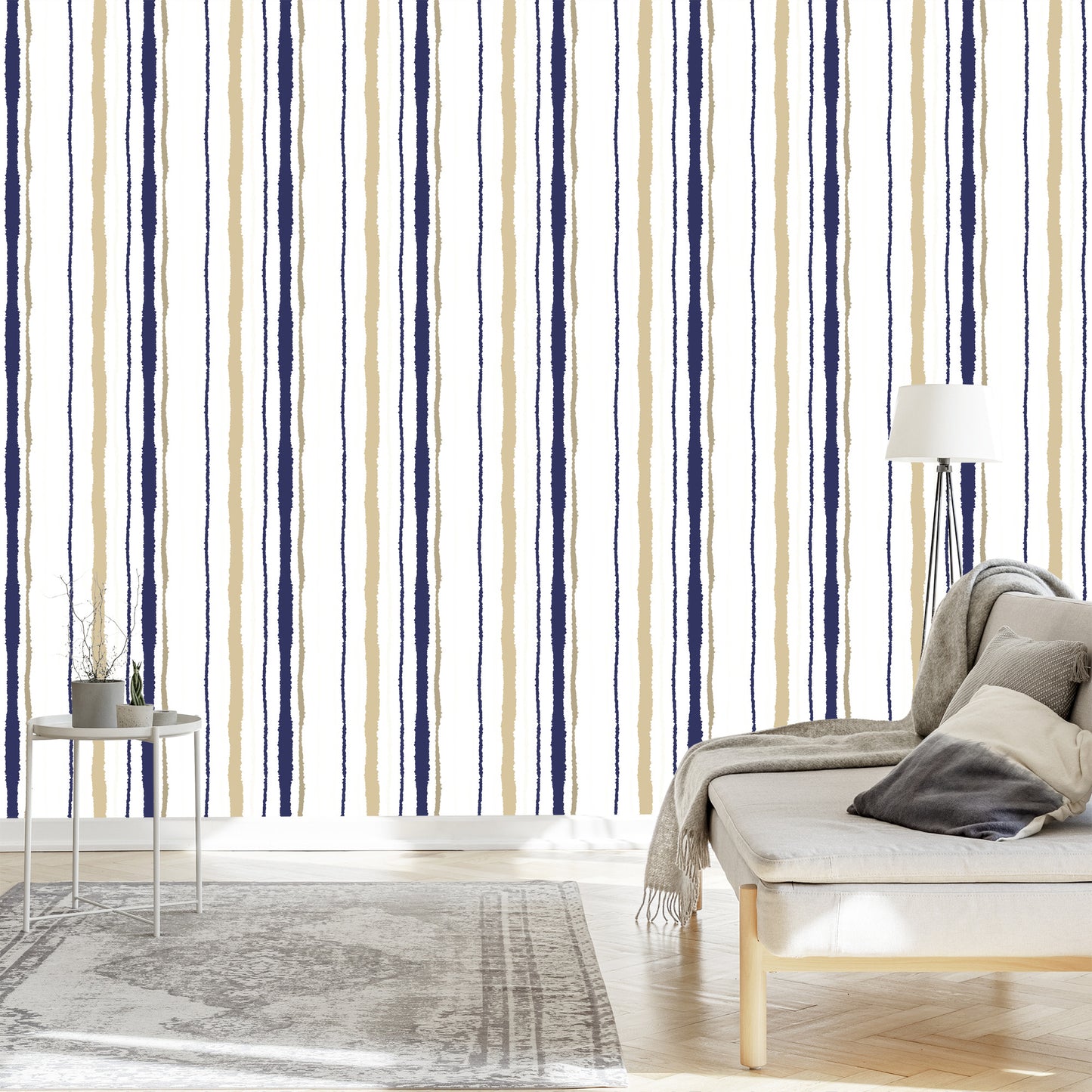 Wallpaper Stripes Torn Paper Effect