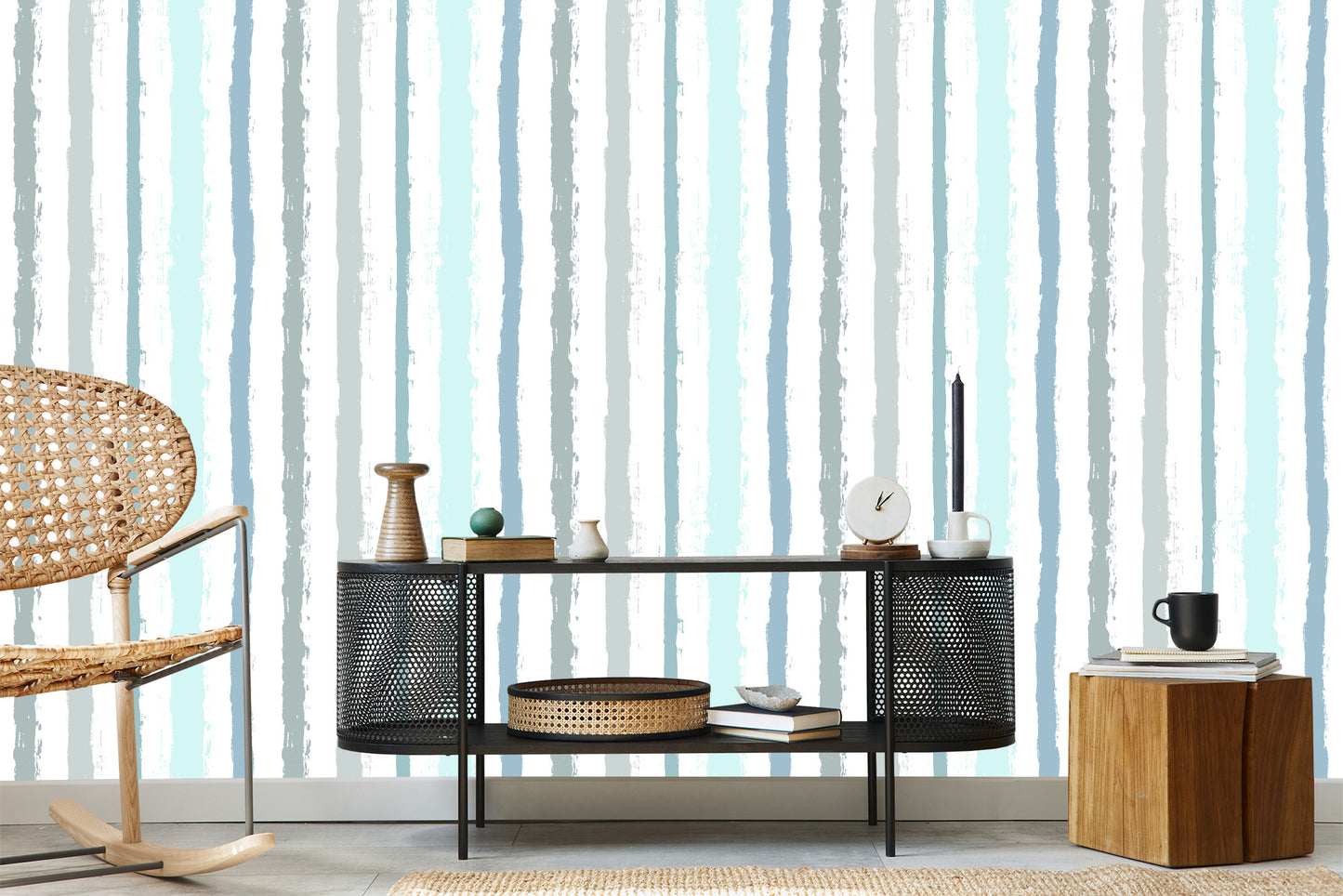 Wallpaper Stripes Brush Effect