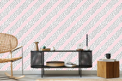 Wallpaper Dotted Stripes