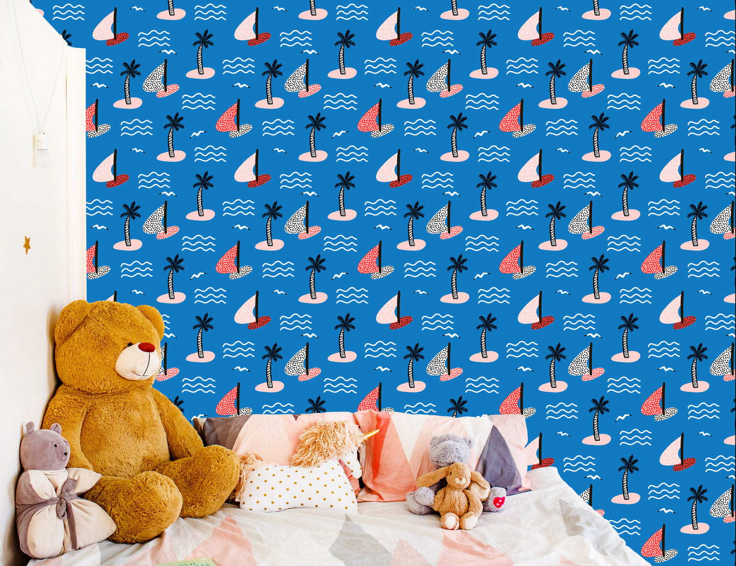 Wallpaper Islands And Colorful Sailboats