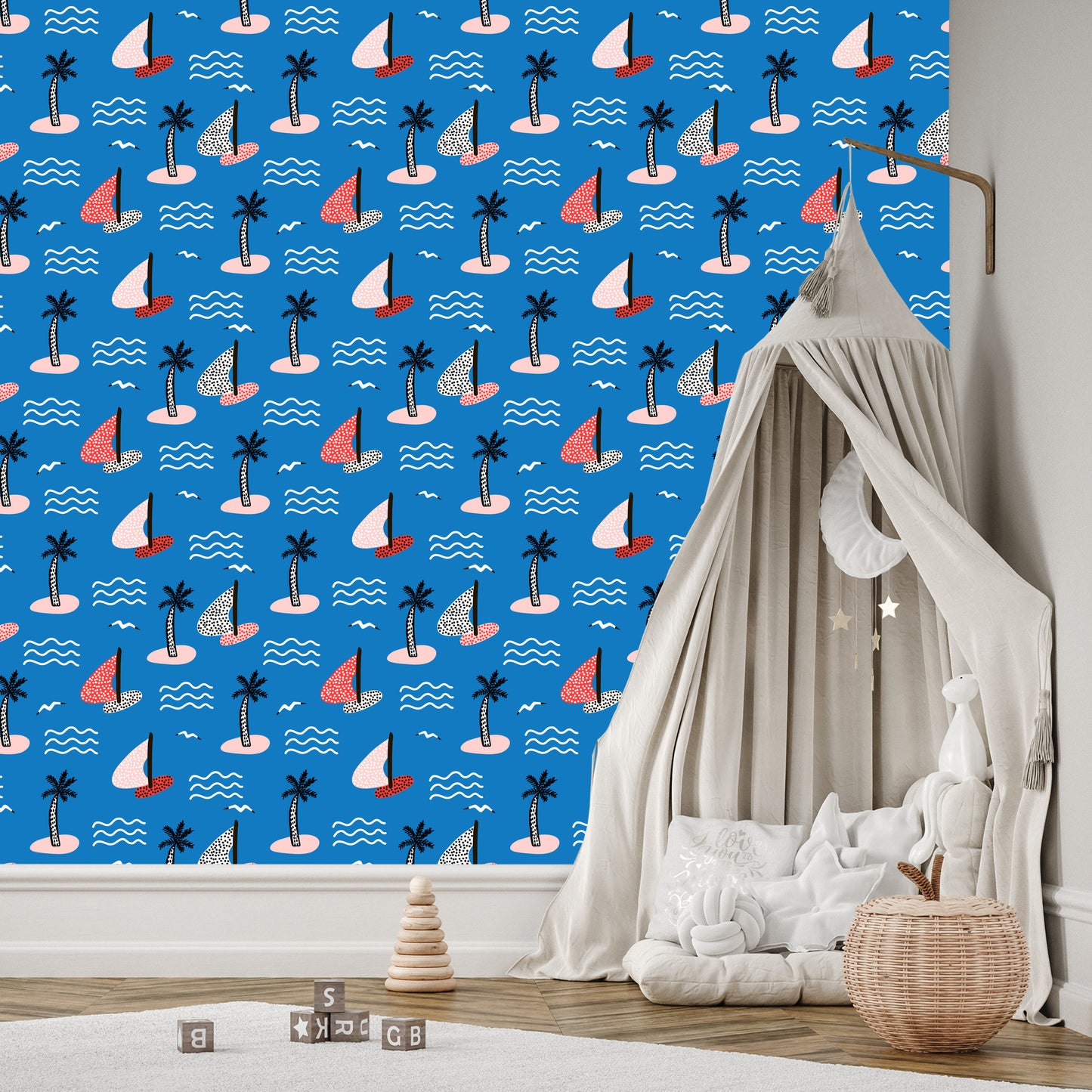 Wallpaper Islands And Colorful Sailboats