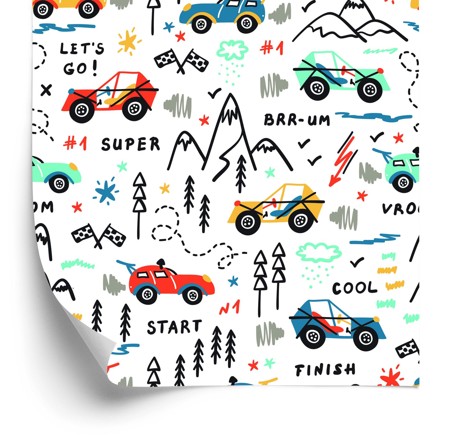 Wallpaper Car Racing In The Mountains