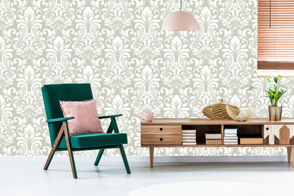 Wallpaper Retro Classical Ornament In Baroque Style