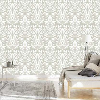 Wallpaper Retro Classical Ornament In Baroque Style