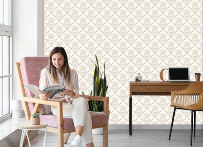 Wallpaper Beautiful Floral Pattern