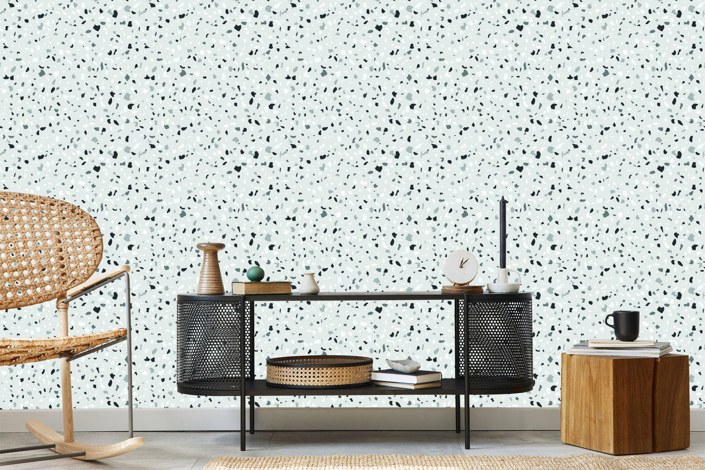 Wallpaper Concrete - Terrazzo