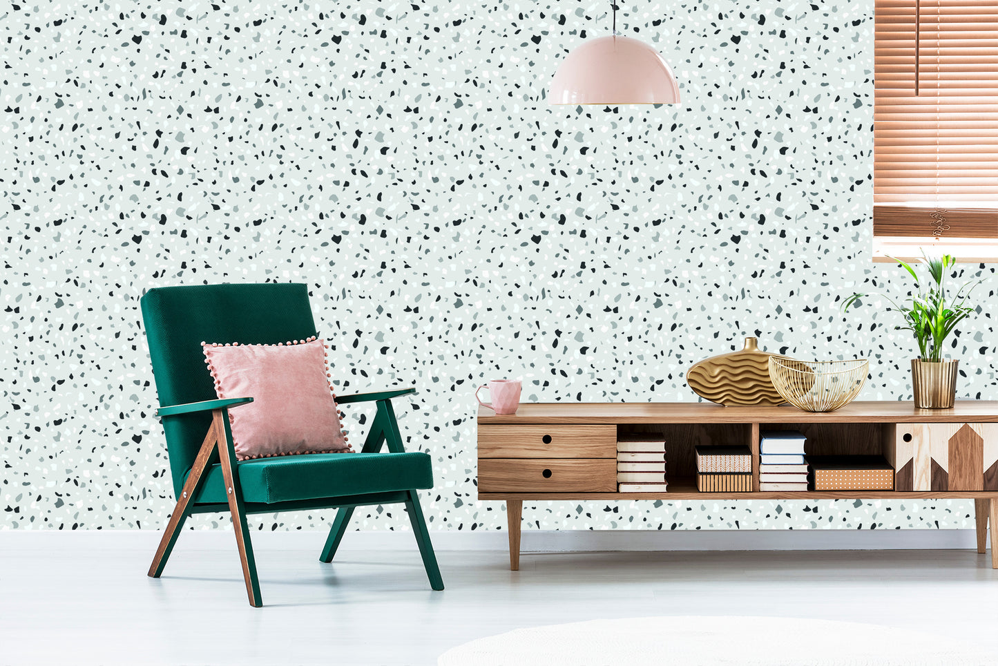Wallpaper Concrete - Terrazzo
