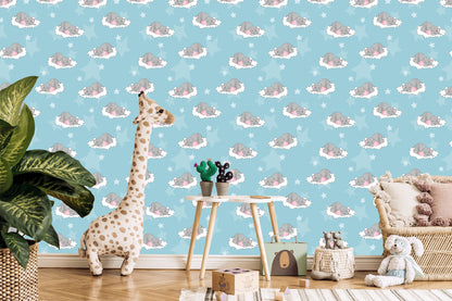 Wallpaper Sleeping Elephants In The Clouds