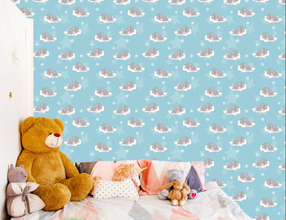 Wallpaper Sleeping Elephants In The Clouds