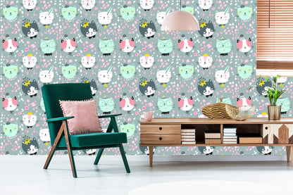 Wallpaper Dreaming Colorful Cats
