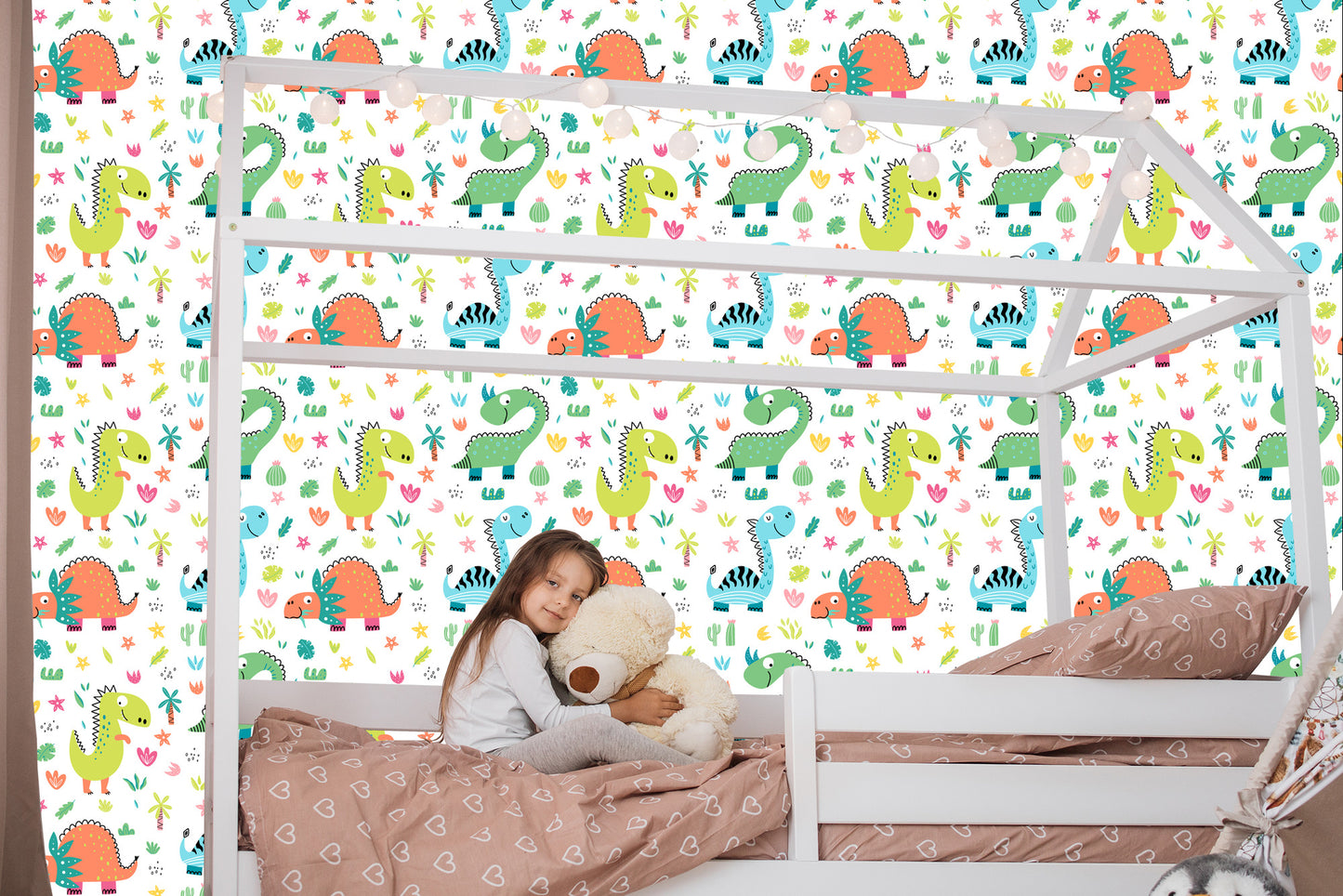 Wallpaper Funny Cartoon-Like Dinosaurs